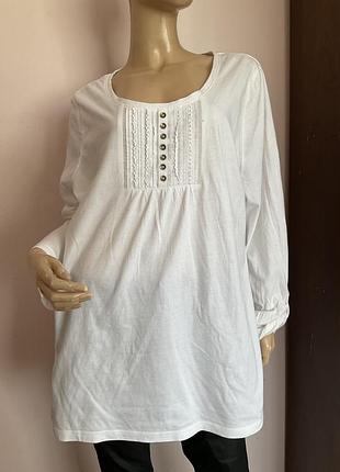 Белая базовая трикотажная футболка/ xl- xxl/ brend c& a