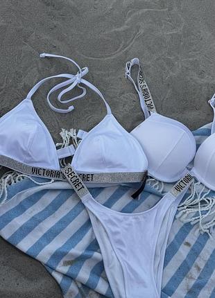 Купальник victoria’s secret triangle shine swim с,м,л