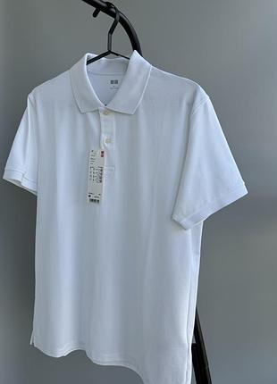 Чоловіче поло uniqlo pique білий