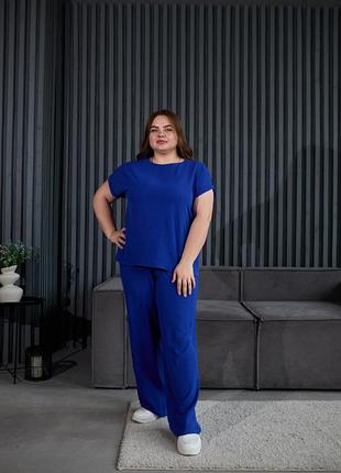 Костюм брючный летний большой размер