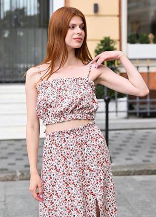 Костюм спідниця топ3 фото