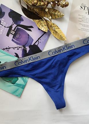 Хлопковые трусики стринги calvin klein 
m