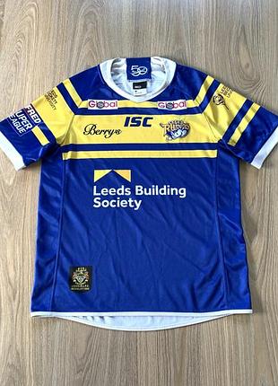 Чоловіча регбійна футболка джерсі isc leeds rhinos