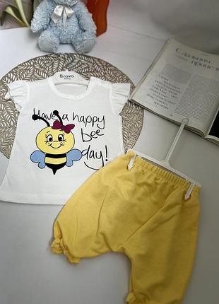 Детский летний костюм на девочку 🐝