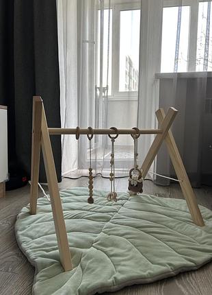Дитячий підлоговий мобіль baby gym тренажер монтессорі