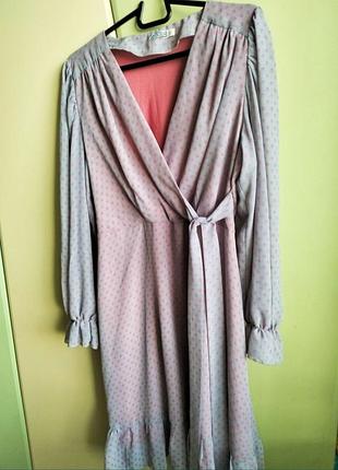 Шифонова сукня в горох