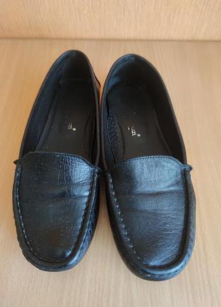 Мокасины кожаные р. 37.5
