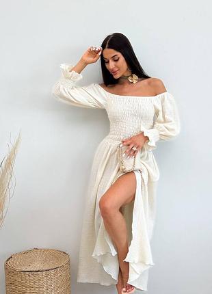 Волшебное муслиновое платье миди