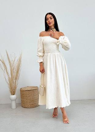 Волшебное муслиновое платье миди