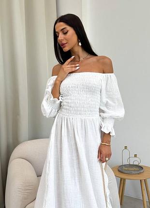 Волшебное муслиновое платье миди