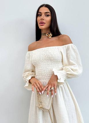 Волшебное муслиновое платье миди