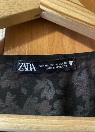 Сукня міні zara квітковий принт3 фото