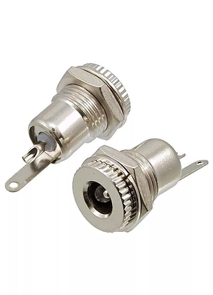 Гнездо питания 5.5 × 2.1мм с резьбой металлическое