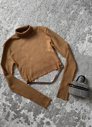 Гольф водолазка в рубчик