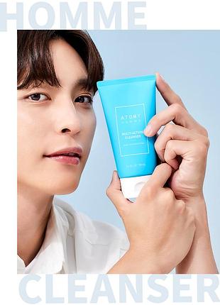 Багатофункціональний засіб для чоловіків пінка для вмивання й гоління 150 мл atomy homme multi-actio