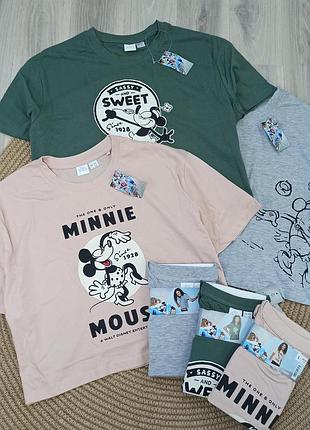 Футболка женская оверсайз укороченная disney minnie mouse минни маус