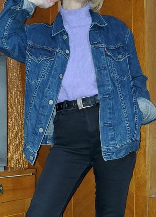 Джинсовка levis , джинсовый жакет, курточка, оверсайз, винтаж5 фото