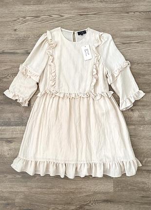 Новое бежевое платье в стиле бохо in the style