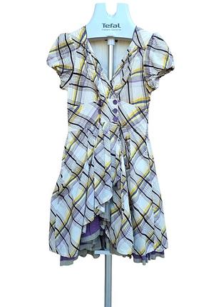 Платье в стиле кантри бохо техас eucalyptus хлопок вистерн винтаж в клетку prada armani etro dior