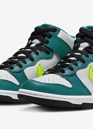 Жіночі кросівки nike dunk high bright spruce volt (38,5р)