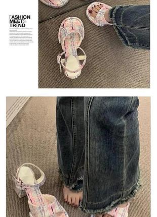 Босоніжки барбі стиль каблук туфлі сандалі