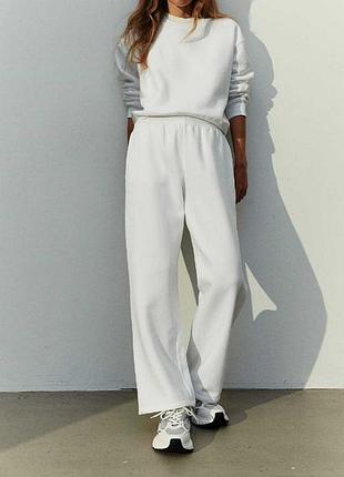 Широкие брюки палаццо zara,