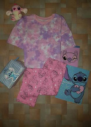 Піжама, комплект бавовна стик, stitch disney 9-11 років 140-146 см