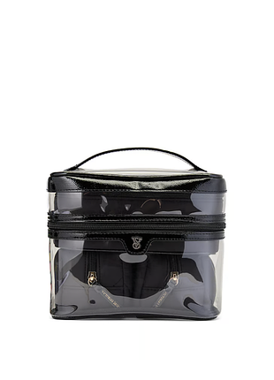 Набір косметичок від victoria's secret - 4-in-1 train case black v-quilt