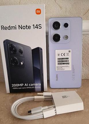 Xiaomi redmi note 14s 8/256gb aurora purple + защитная пленка на екран !