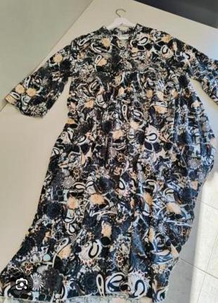 Платье миди в стиле бохо италия