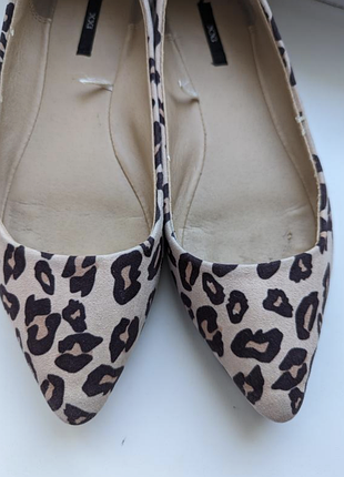 Туфлі човника балетки леопардовий принт