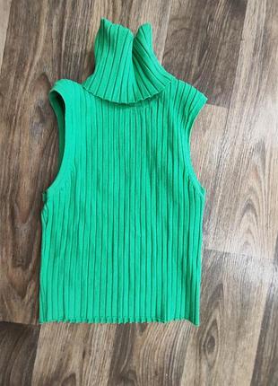 Гольф топ в рубчик zara