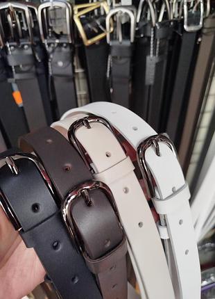 Классический женский кожаный ремень, шоколадный, черный.