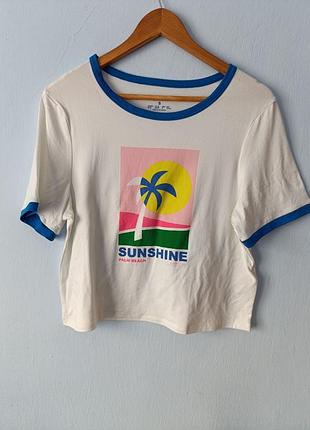 Футболка женская базовая классическая новая с принтом оверсайз