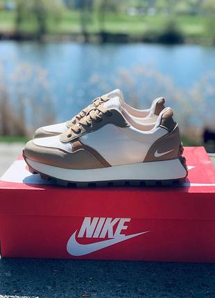 Женские кроссовки nike бежевые летние спортивные кроссовки найк жіночі кросівки найк