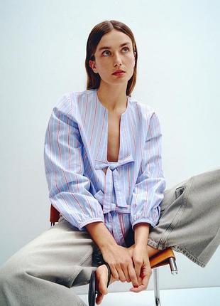 Поплінова сорочка жіноча zara new