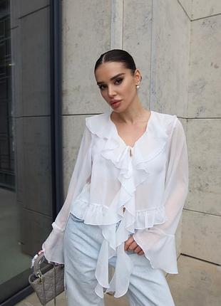 Шифонова блуза шифоновая блуза