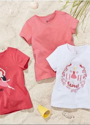 Футболки (набір 3 шт.) lupilu на дівчинку р.86-92, 40120