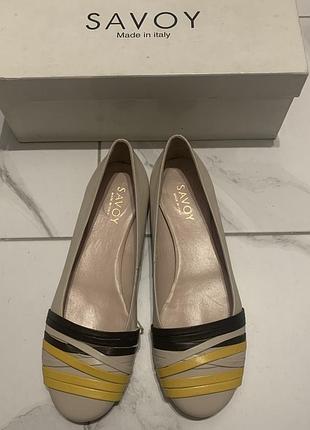 Балетки шкіряні savoy італія