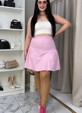 Джинсовая короткая юбка