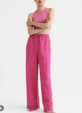 Штани літні брюки льон h&m zara