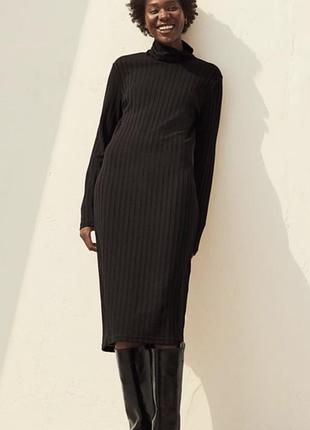 ❤️❤️❤️брендова легка вʼязана сукня міді. батал