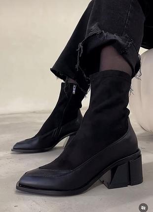 Демісезонні черевики на каблуку 38 (24,5)