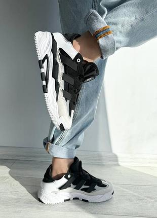 Кроссовки adidas niteball black white