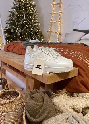 Кросівки зимові nike aire force 1 low winter кроссовки зимние с мехом10 фото