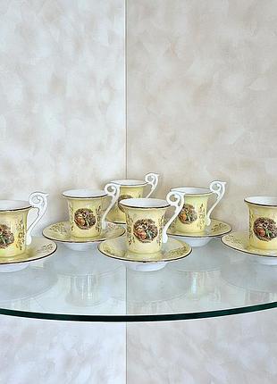 Чашка з блюдцем kahla gdr від сервіз кавовий мадонна ндр фарфор німеччина