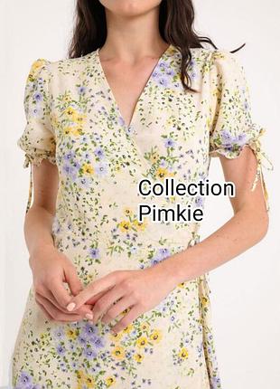 Літня сукня pimkie collection на запах, літнє плаття в квітковий принт