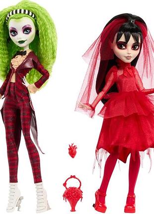 Monster high набор hyv96 skullector beetlejuice 2-pack dolls