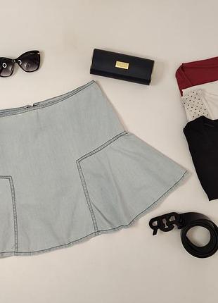 Стильна легенька міні юбка спідниця уцінка seppala, р.м/l