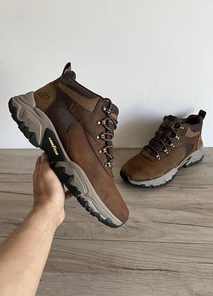 Черевики шкіряні skechers waterproof оригінал
